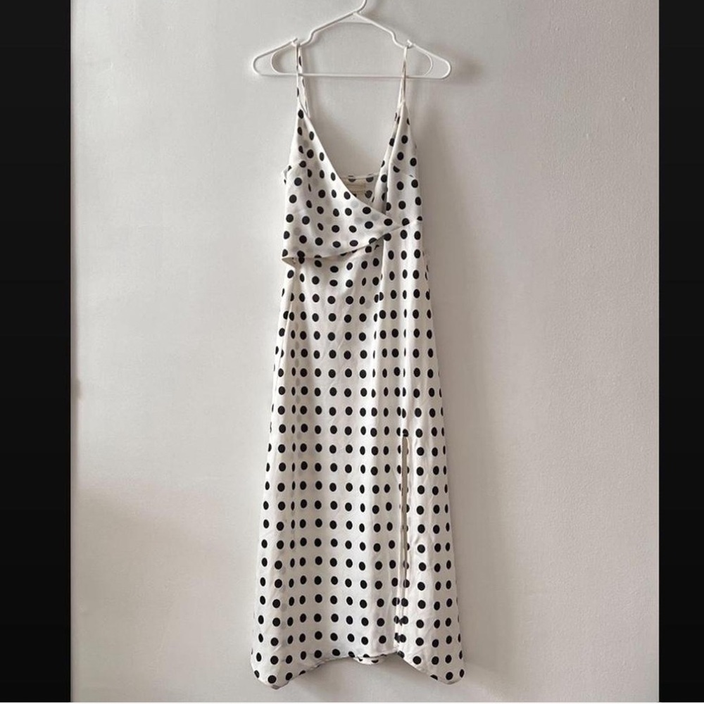 Urban Outfitters Black and White Polka Dot Maxi Dress